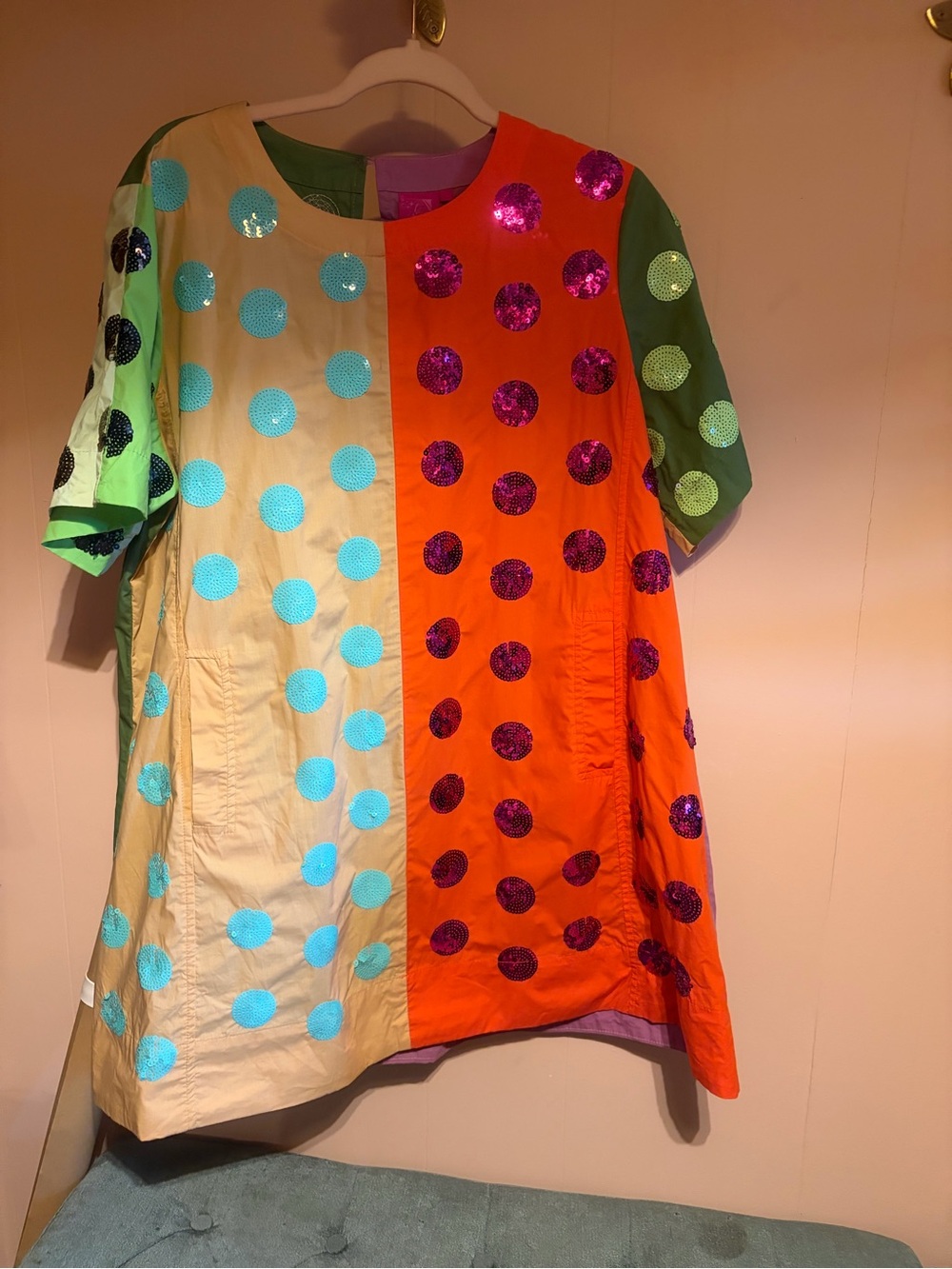 Queen of Sparkles Polka Dot Swing Dress